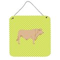 Micasa Charolais Cow Green Wall or Door Hanging Prints6 x 6 in. MI234120